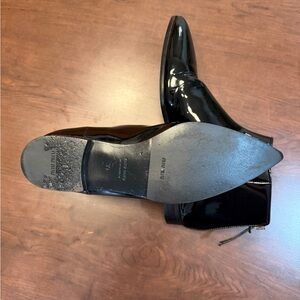 Miu Miu Glossy Black Ankle Boots